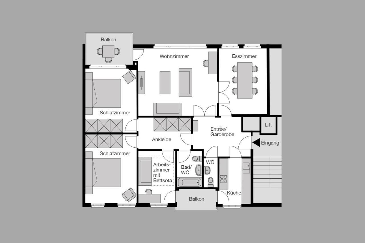 City Stay Furnished Apartments - Fasenstaubstrasse Schaffhausen Exterior foto